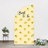 Lofaris Sweet Lemons Bride To Be Celebration Half Moon Arch Backdrop